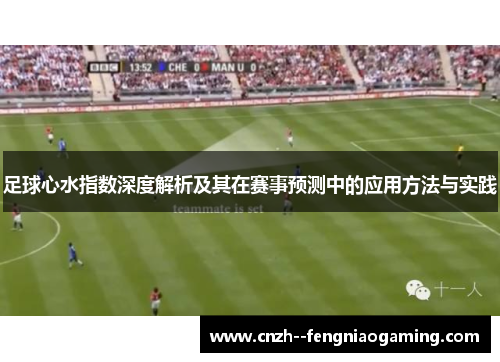 足球心水指数深度解析及其在赛事预测中的应用方法与实践